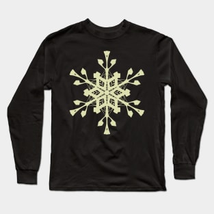 MANDALA T-SHIRT Mandala Snow Flake Long Sleeve T-Shirt